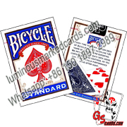 bicycle standard face single blue deck