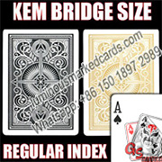 KEM bridge regular marked cards