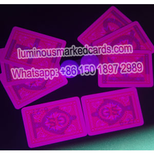 lentes mágicas e código de barras marcado cartões de poker Modiano