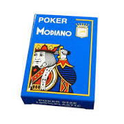 magic lenses and barcode marked Modiano poker cards