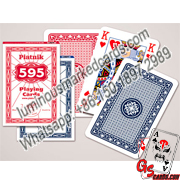 marcas de tinta invisíveis Piatnik 595 cartões vermelhos do póquer