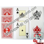 PTW marcou cartas de poker com truques