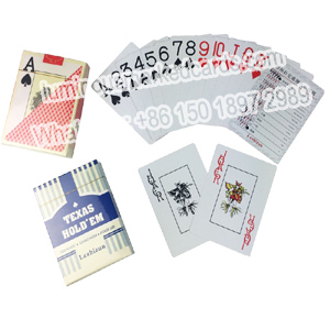Texas Holdem marked playing cards