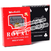 There is Royal brand polarizing marked cheat cards